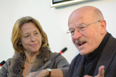 Volker Schlöndorff mit Gisela Steinhauer